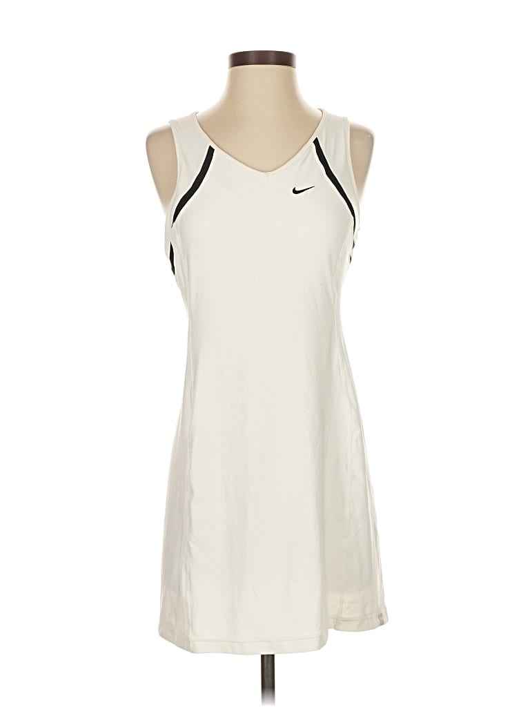 Pre-owned Nike Casual Dress In White