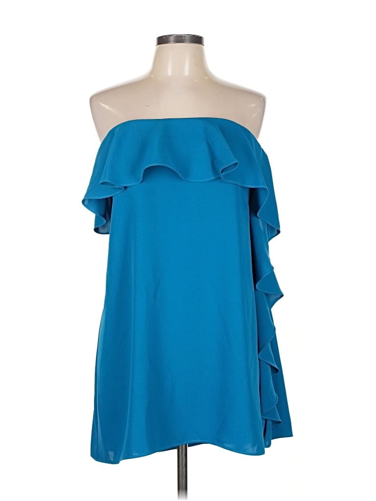 Pre-owned Amanda Uprichard Sleeveless Top Blue One Shoulder Neckline Tops