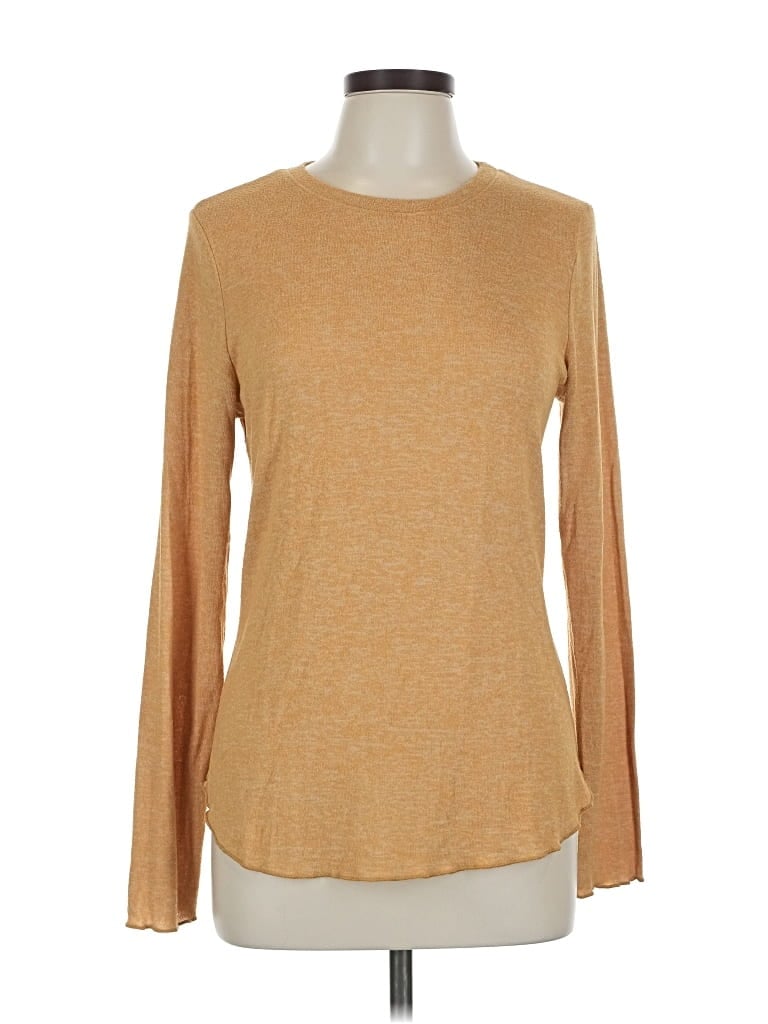 Pre-owned Nally & Millie Long Sleeve T-shirt In Brown