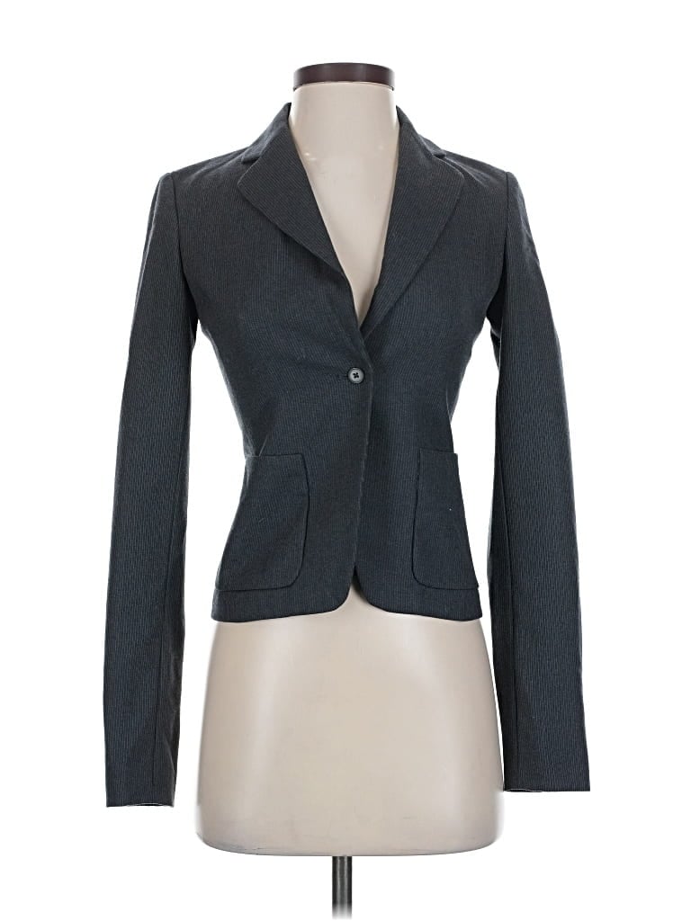 Pre-owned Kenneth Cole New York Wool Blazer Jacket In Gray