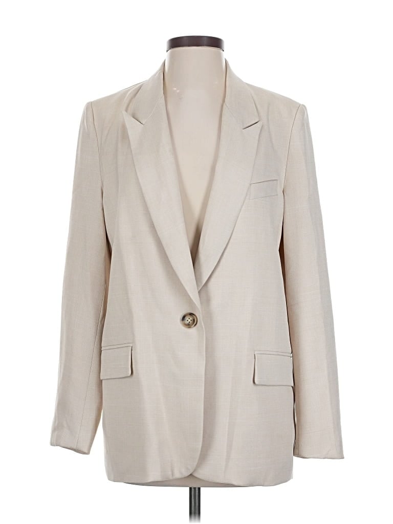 Pre-owned Re:named Blazer Jacket In White