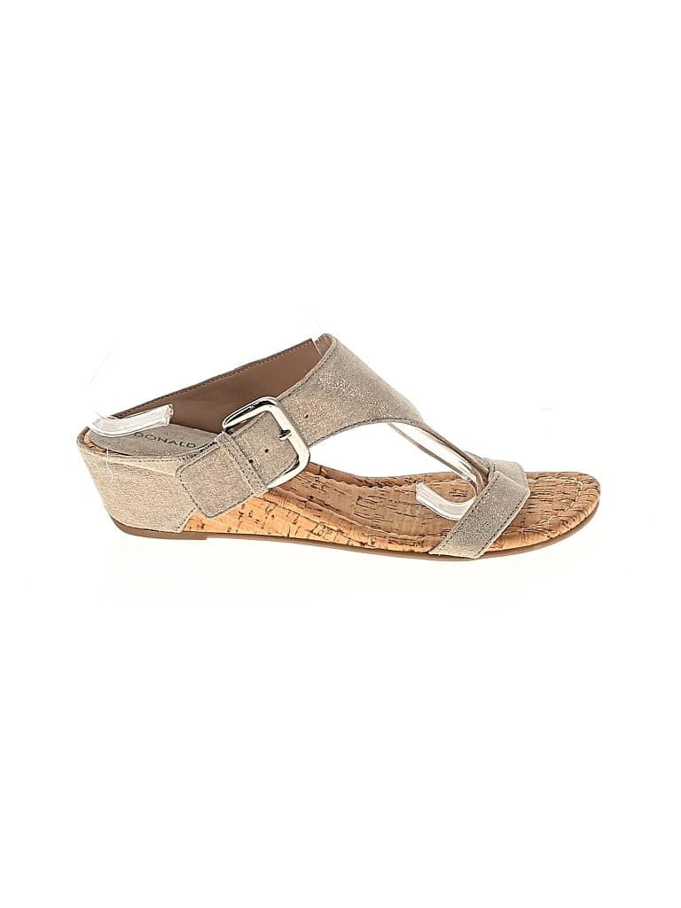 Pre-owned Donald J Pliner Wedges In Gray