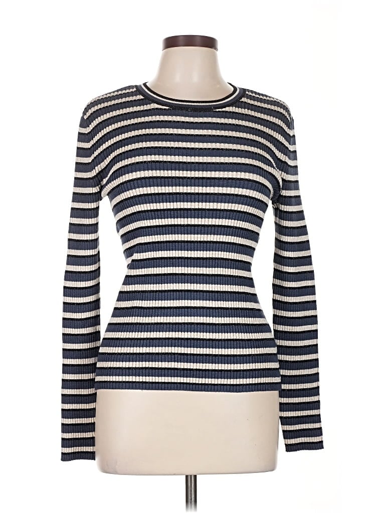 Pre-owned Nine West Pullover Sweater In Blue