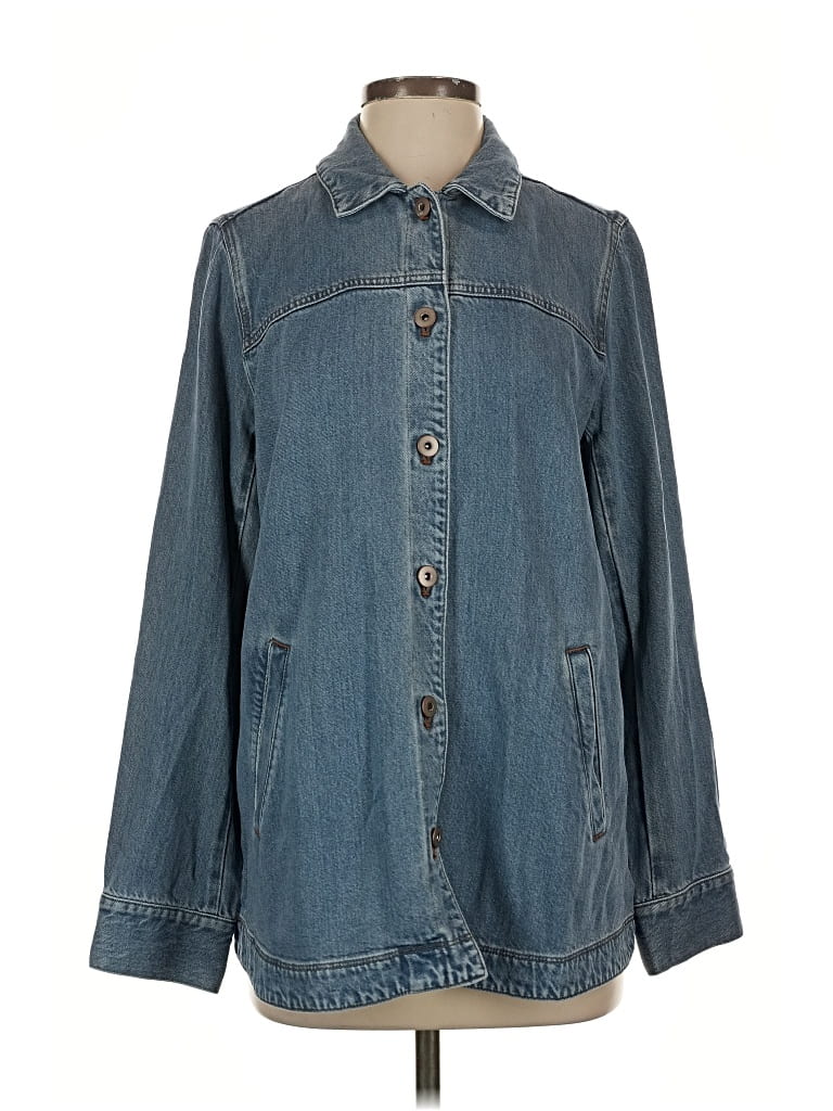 Pre-owned Jjill Denim Jacket In Blue