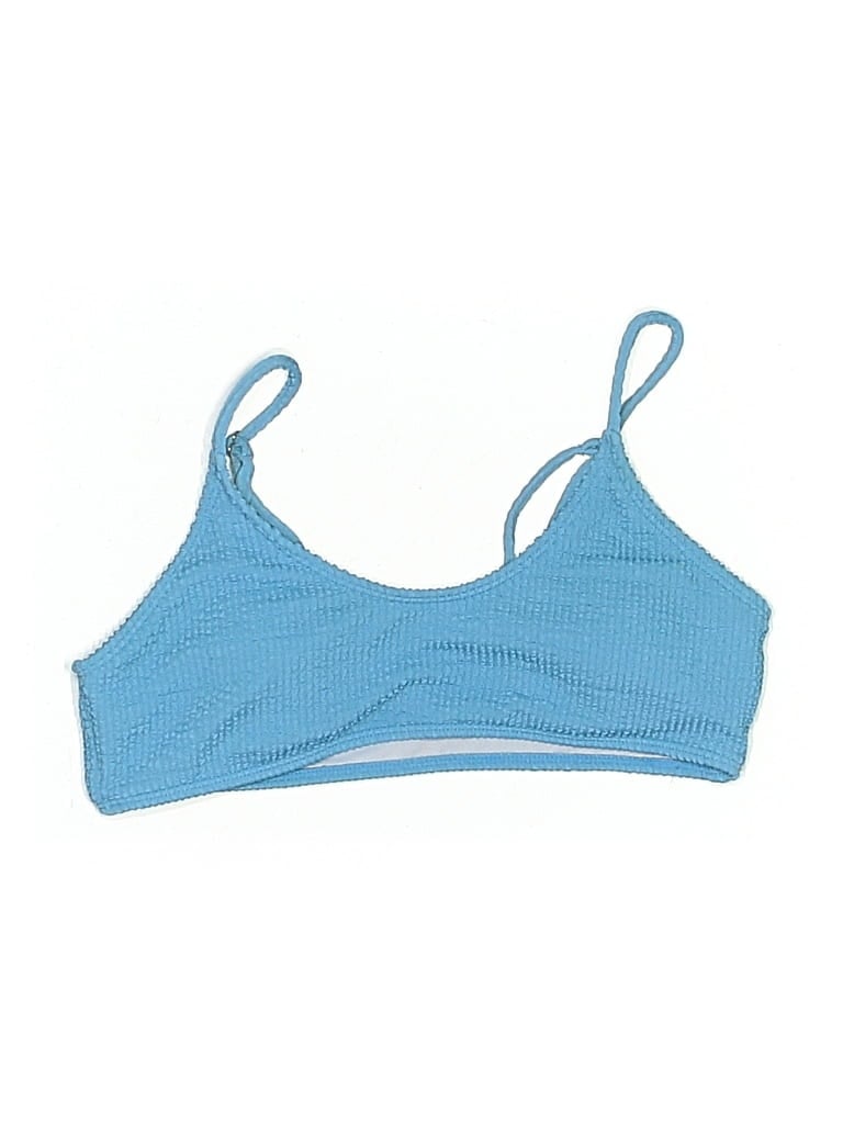 Pre-owned Unbranded Swimsuit Top Blue Swimwear