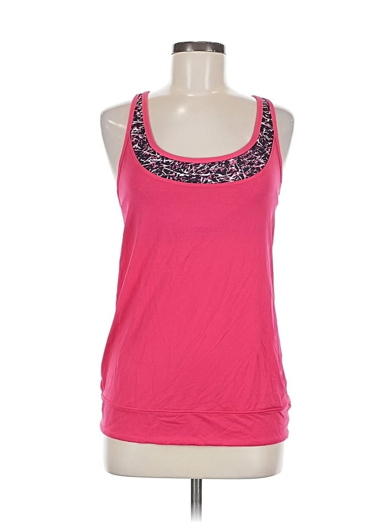 Pre-owned Lululemon Athletica Tank Top Pink Halter Neckline Tops