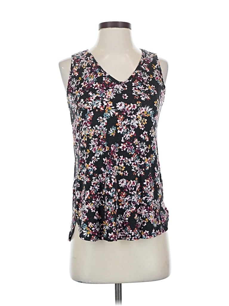 Pre-owned 24/7 Maurices Tank Top Black Plunge Neckline Tops