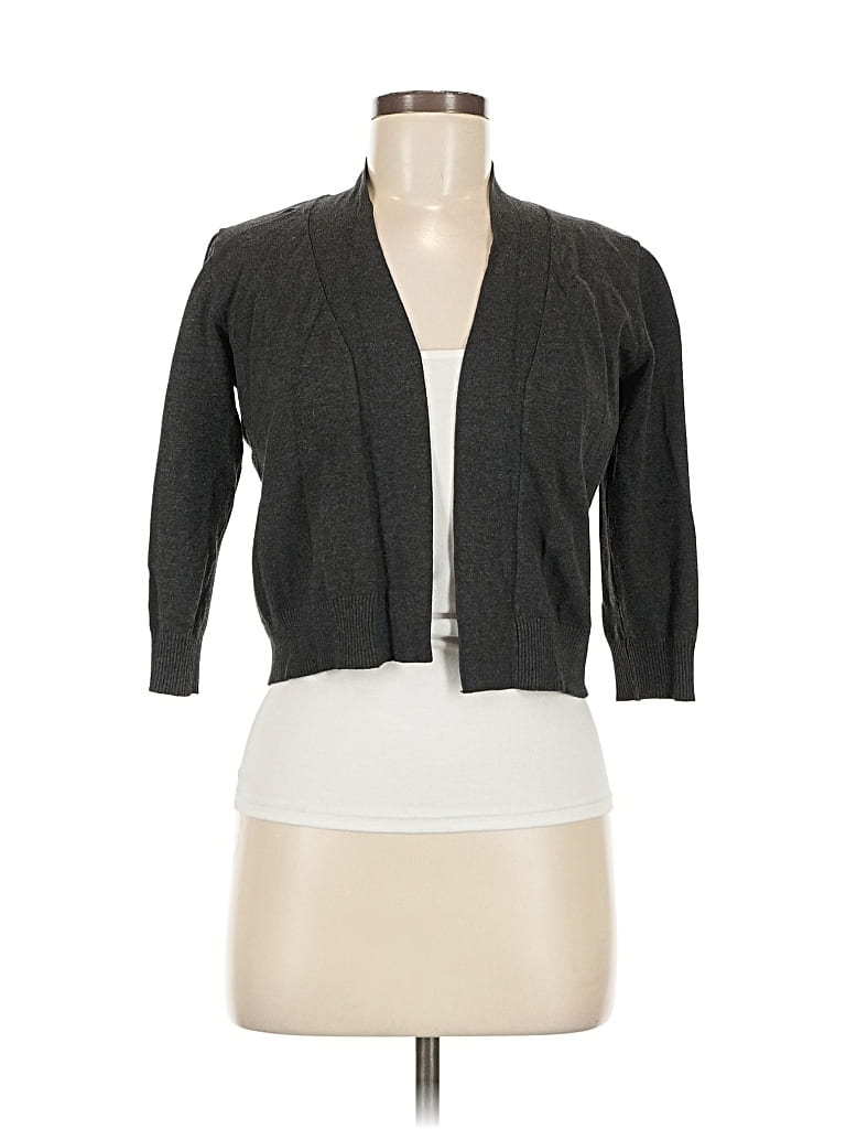 Pre-owned Cielo Cardigan Sweater In Gray