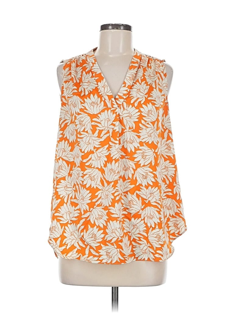 Pre-owned Alfani Sleeveless Blouse In Orange
