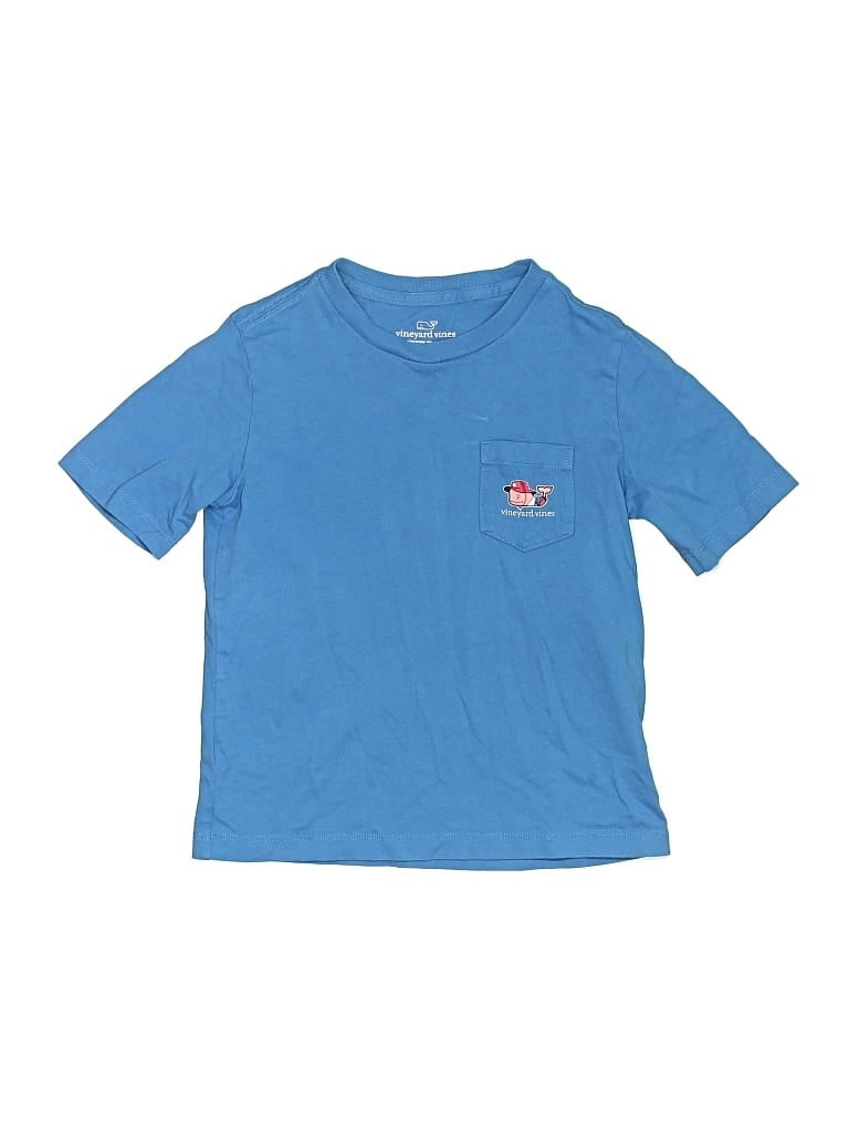 Pre-owned Vineyard Vines Kids' Short Sleeve Top Blue Tops