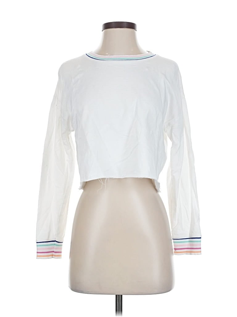 Pre-owned Sundown By Splendid Sweatshirt In White