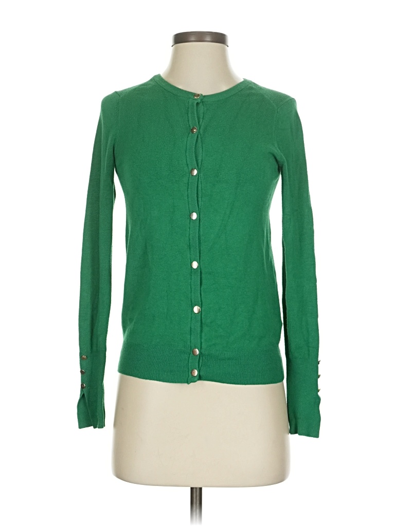 Pre-owned Zara Cardigan Sweater In Green