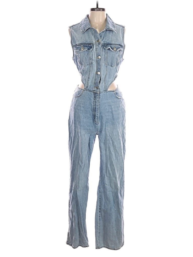 Pre-owned Fashion Nova Jumpsuit In Blue