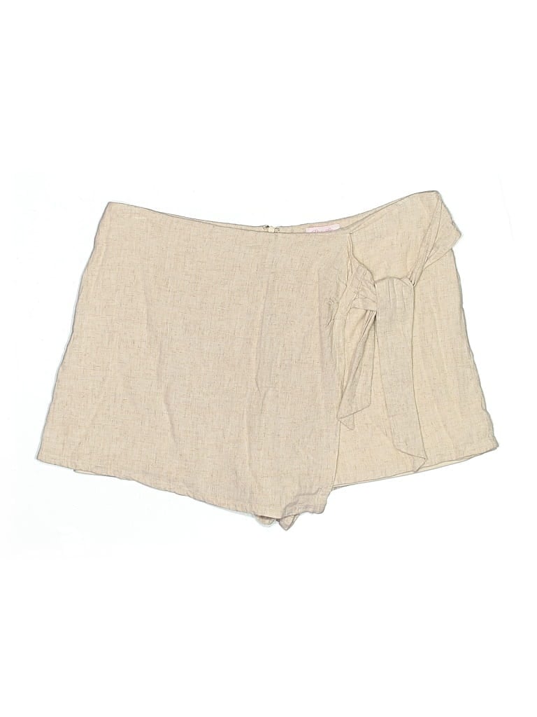 Pre-owned Pink Lily Skort In Brown