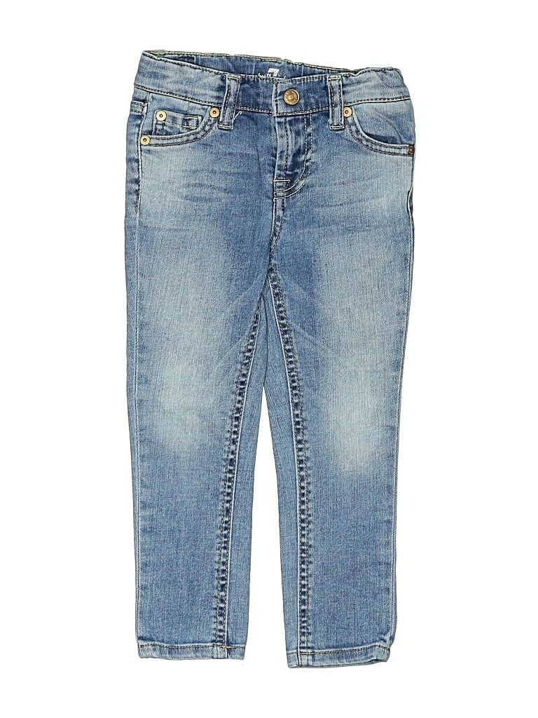 Pre-owned 7 For All Mankind Kids' Jeans In Blue