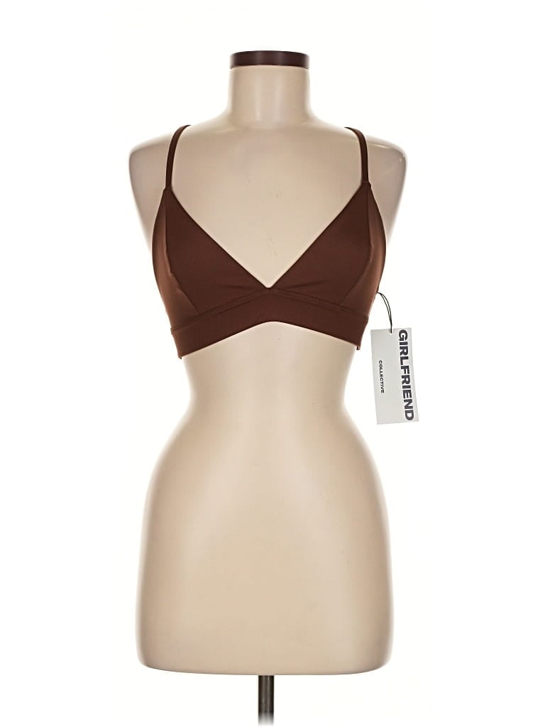 Girlfriend Collective Sports Bra In Brown