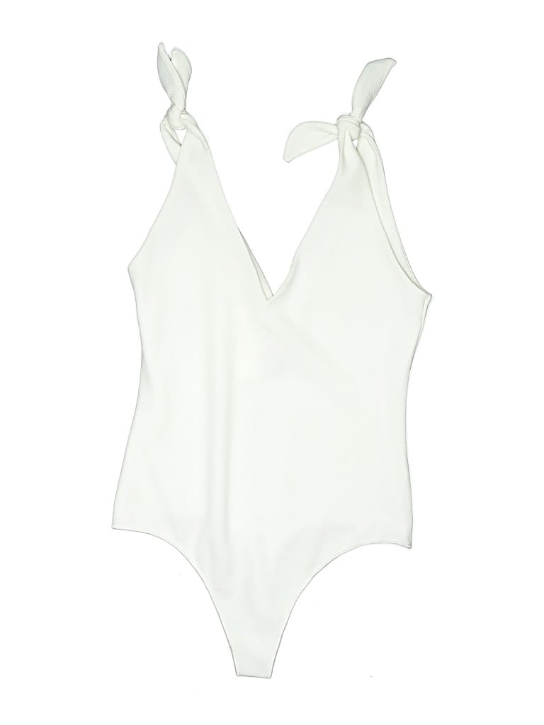 Pre-owned Show Me Your Mumu Bodysuit In White