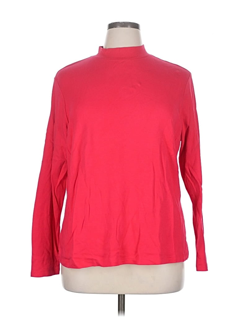 Pre-owned Westbound Long Sleeve Turtleneck In Red