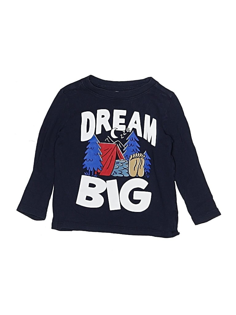 Pre-owned Old Navy Kids' Long Sleeve T-shirt In Blue