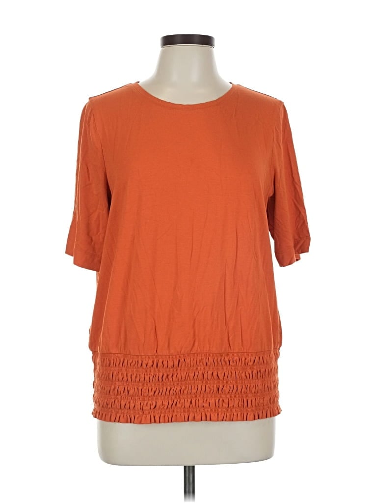 Pre-owned Chico's Short Sleeve T-shirt In Orange