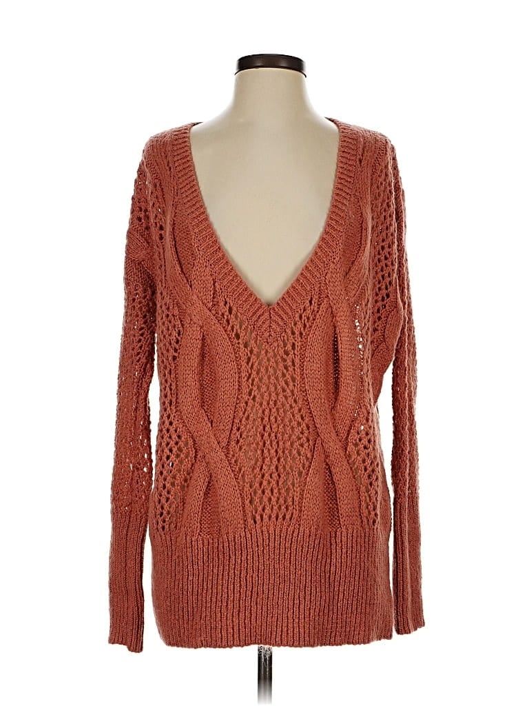 Pre-owned Kimchi Blue Pullover Sweater In Orange