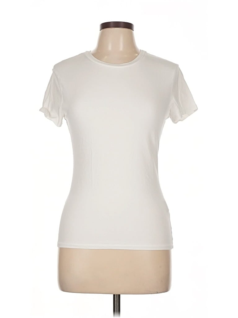 Pre-owned Abercrombie & Fitch Short Sleeve T-shirt In White