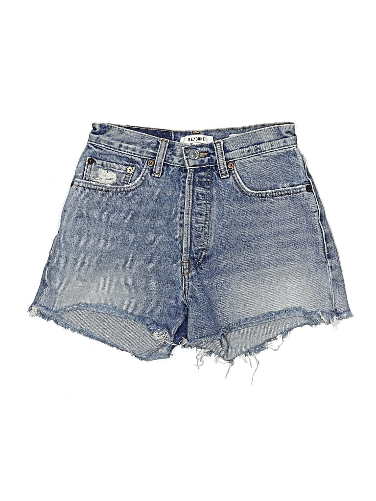 Pre-owned Re/done Denim Shorts In Blue