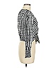 SO Checkered-gingham Black Long Sleeve Blouse Size M - photo 4