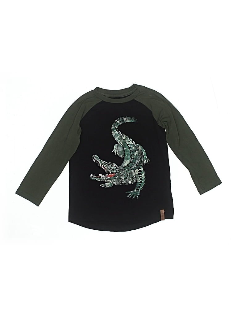 Pre-owned Deux Par Deux Kids' 3/4 Sleeve T-shirt In Green