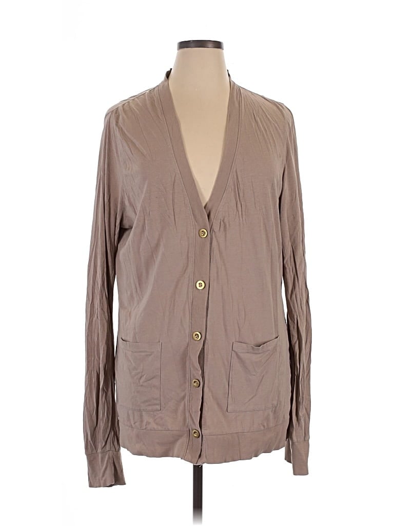 Pre-owned Coolibar Cardigan Sweater In Brown