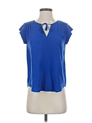 Joie Short Sleeve Silk Top (view 1)