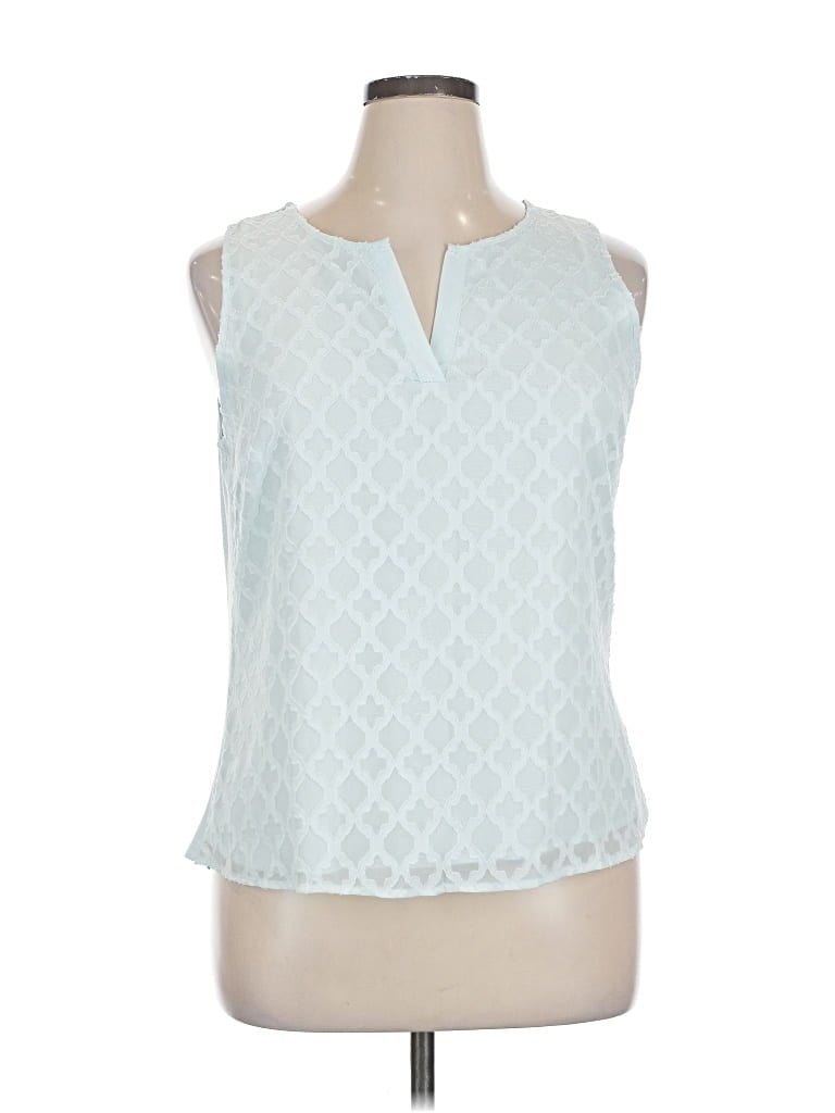 Pre-owned 41hawthorn Sleeveless Blouse In Blue