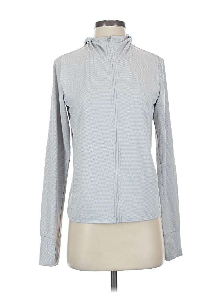 Pre-owned Uniqlo Long Sleeve Turtleneck In Silver