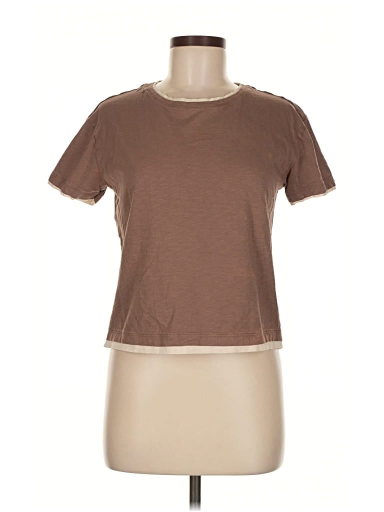 Pre-owned C&c California Short Sleeve T-shirt In Brown