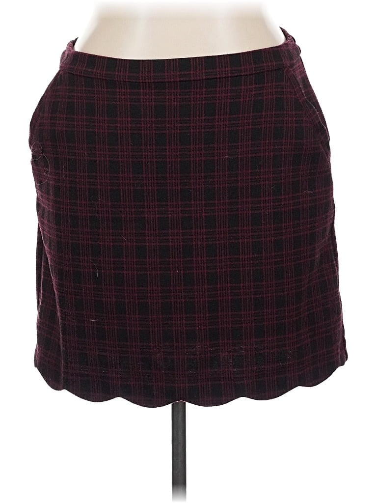 Pre-owned Skies Are Blue Formal Skirt In Burgundy