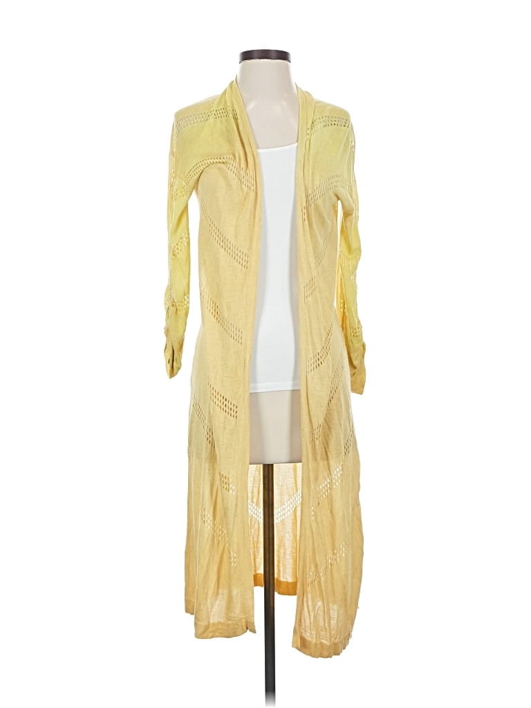 Pre-owned Dear John Cardigan Sweater In Yellow