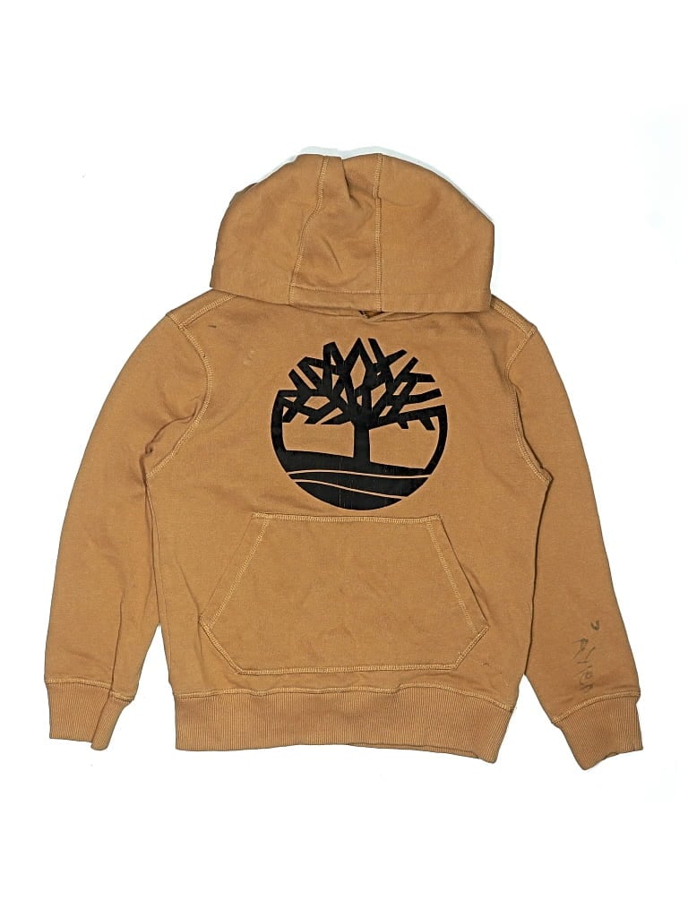 Pre-owned Timberland Kids' Pullover Hoodie In Brown