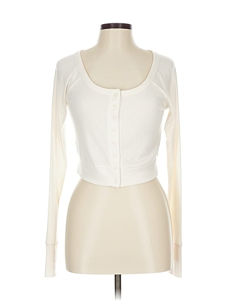 Pre-owned Active By Old Navy Cardigan Sweater In White