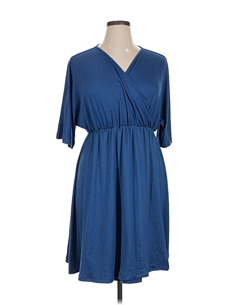 Pre-owned Ekouaer Casual Dress In Blue