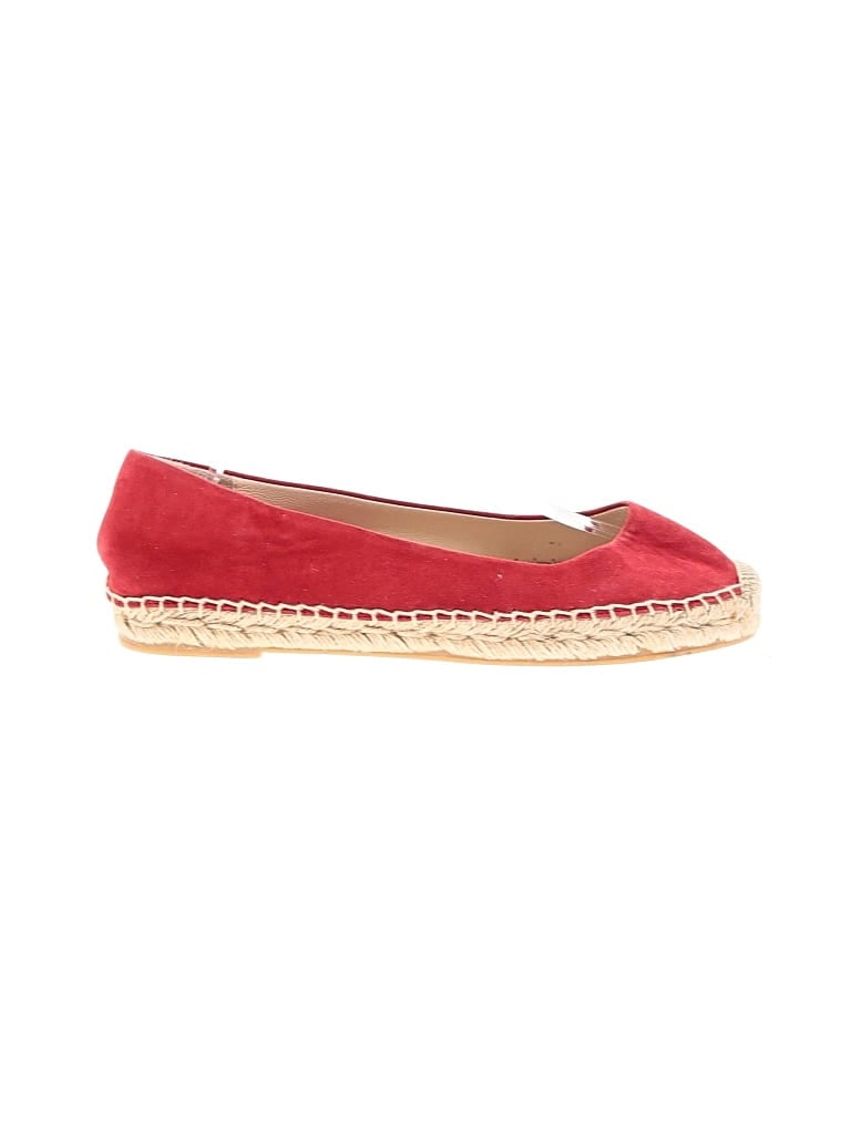 Pre-owned Vc Signature Flats In Red