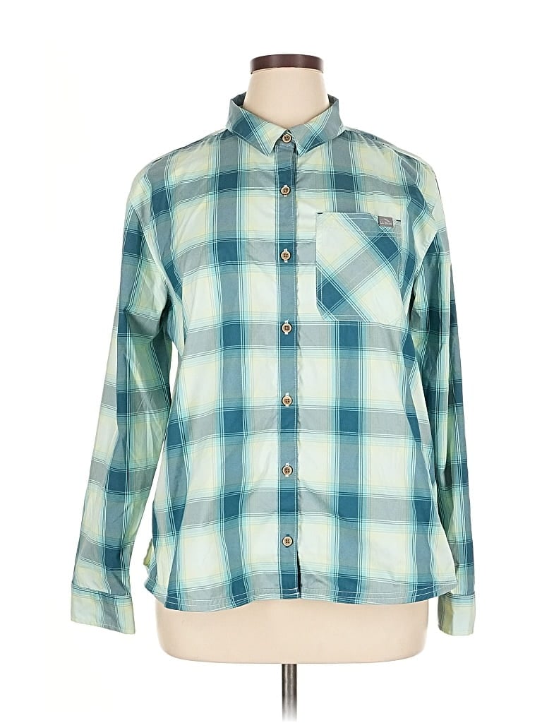 Pre-owned L.l.bean Long Sleeve Blouse In Blue