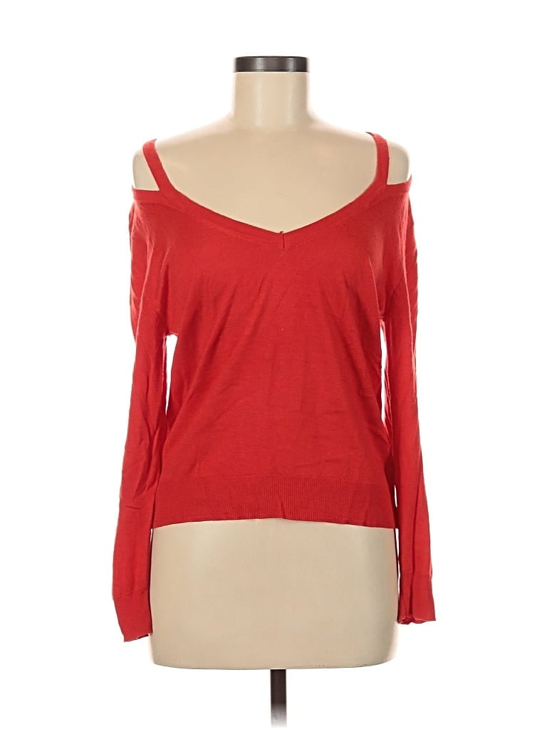 Pre-owned Zara Cardigan Sweater In Red
