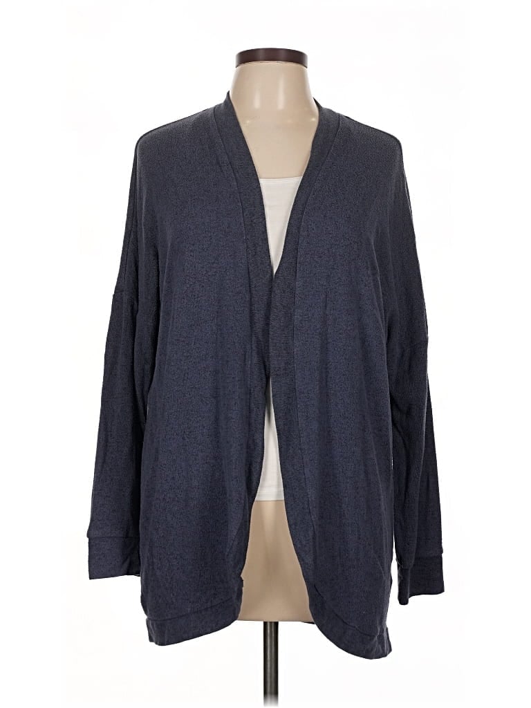 Pre-owned Pink Rose Cardigan Sweater In Blue