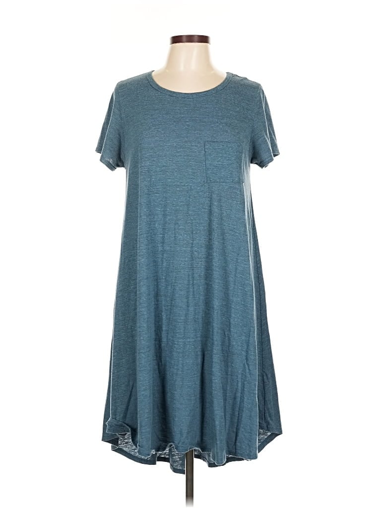 Pre-owned Lularoe Casual Dress In Blue