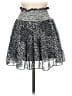Blu Pepper 100% Polyester Paisley Gray Casual Skirt Size M - photo 2