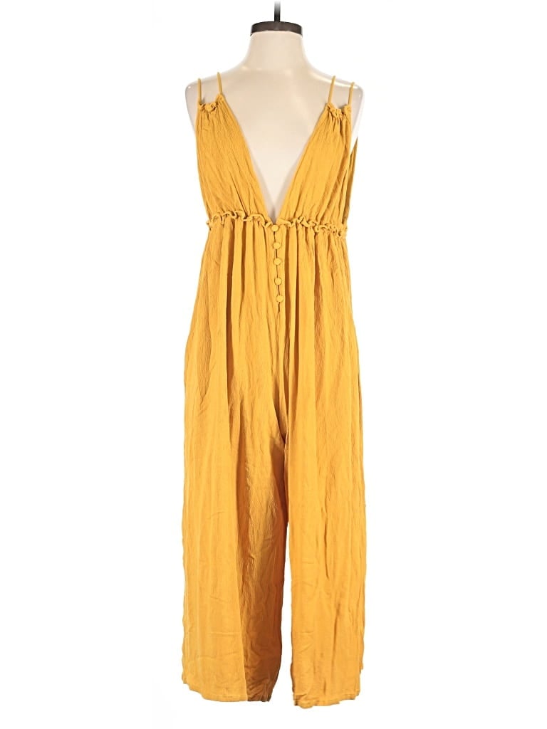 Pre-owned Vici Jumpsuit In Yellow