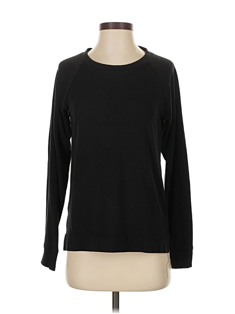 Pre-owned Lou & Grey For Loft Long Sleeve T-shirt In Black