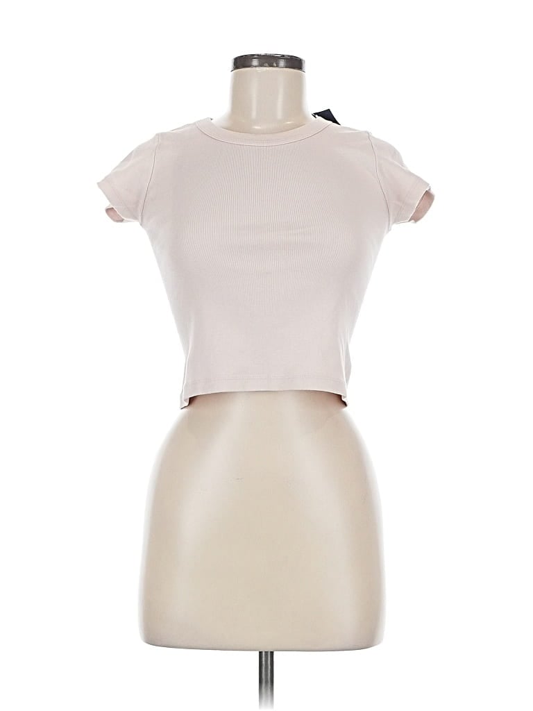 Brandy Melville Short Sleeve Turtleneck In White