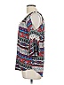 G Collection Blue 3/4 Sleeve Blouse Size L - photo 5