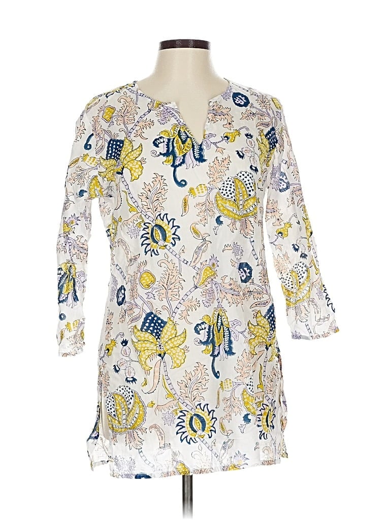 Pre-owned Roller Rabbit Kimono In White